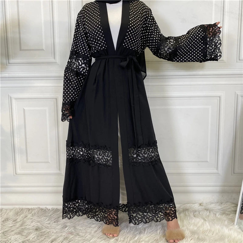 New Abaya Open Cardigan Gown Jalabiya