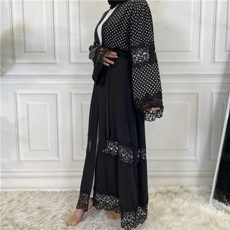 New Abaya Open Cardigan Gown Jalabiya