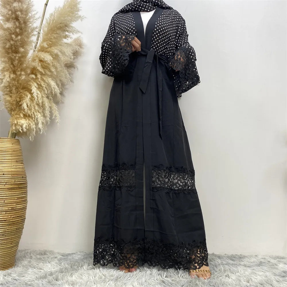 New Abaya Open Cardigan Gown Jalabiya