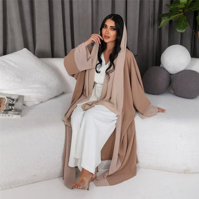 Kimono Chiffon Abayas Open Cardigan Long Maxi Dress