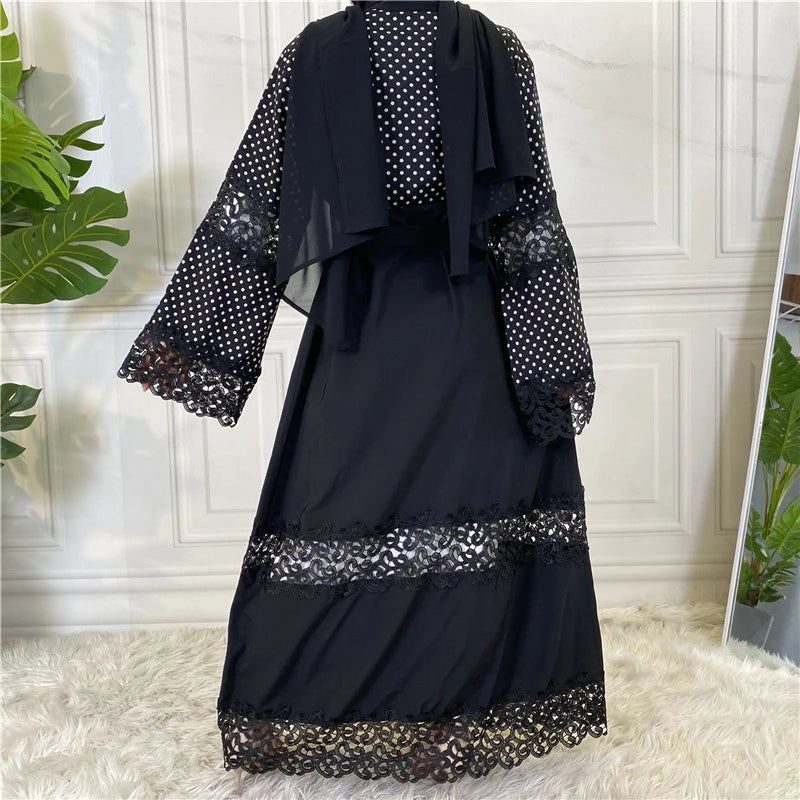 New Abaya Open Cardigan Gown Jalabiya