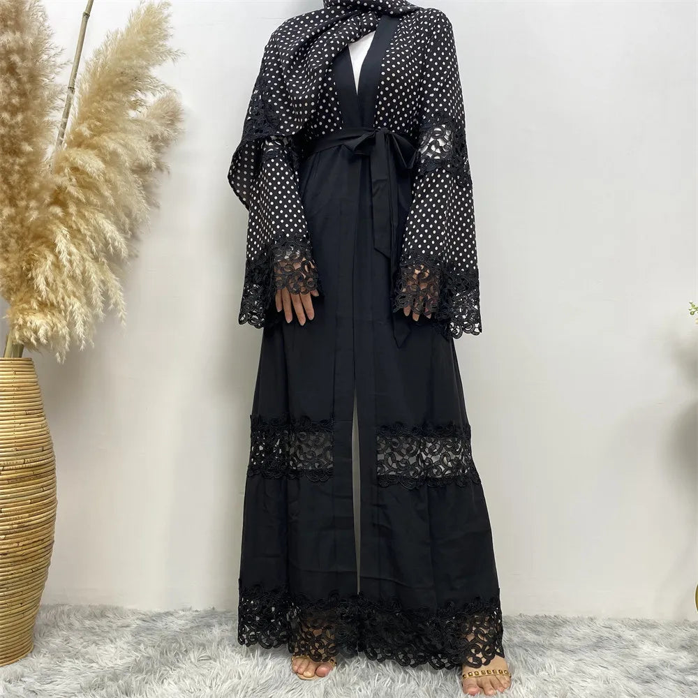 New Abaya Open Cardigan Gown Jalabiya