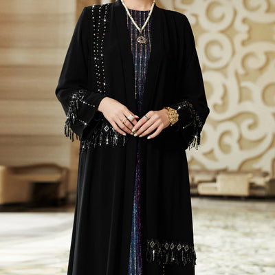 Lovely Open Abaya Luxury Women Jalabiya Kebaya