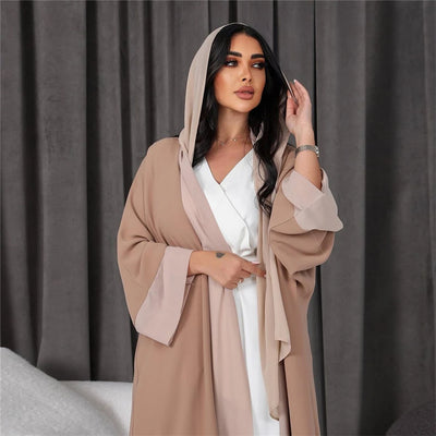 Kimono Chiffon Abayas Open Cardigan Long Maxi Dress