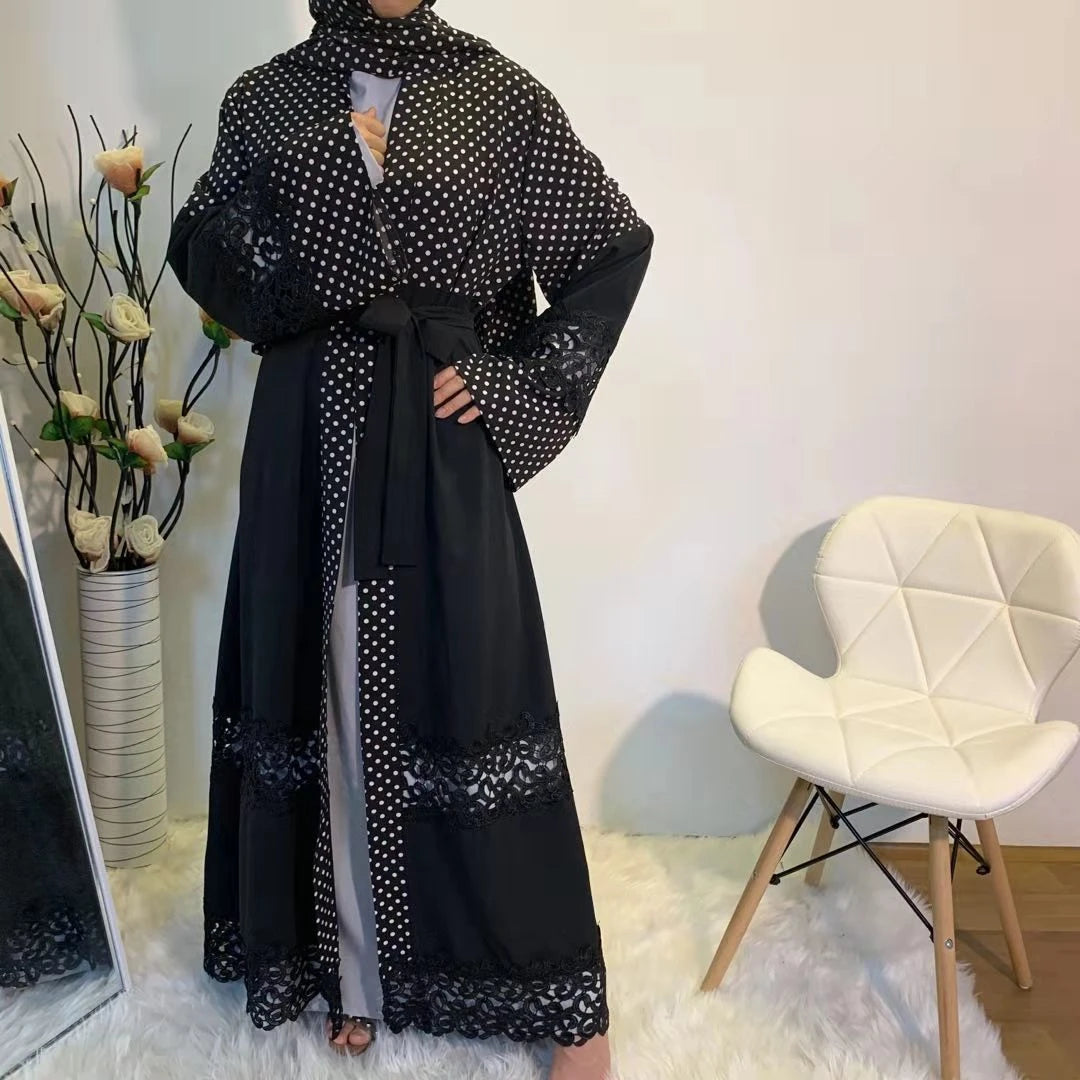 New Abaya Open Cardigan Gown Jalabiya