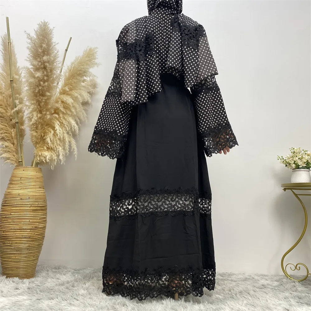 New Abaya Open Cardigan Gown Jalabiya