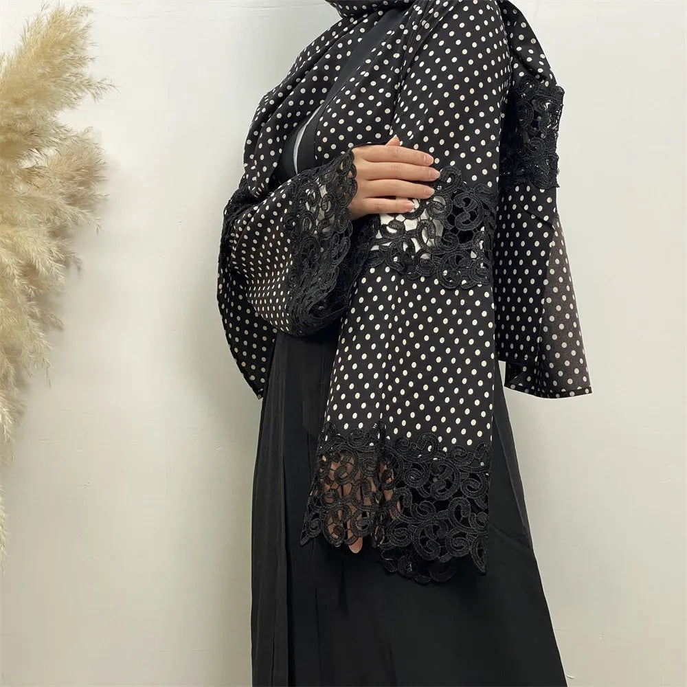 New Abaya Open Cardigan Gown Jalabiya