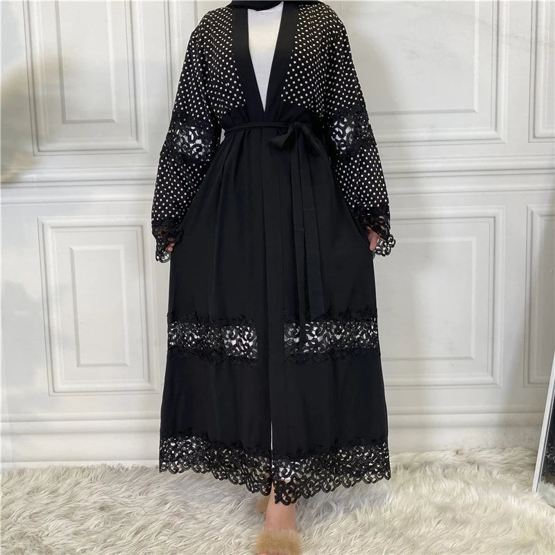 New Abaya Open Cardigan Gown Jalabiya