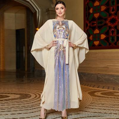 Eid Middle East Kaftan Elegant Vestidos