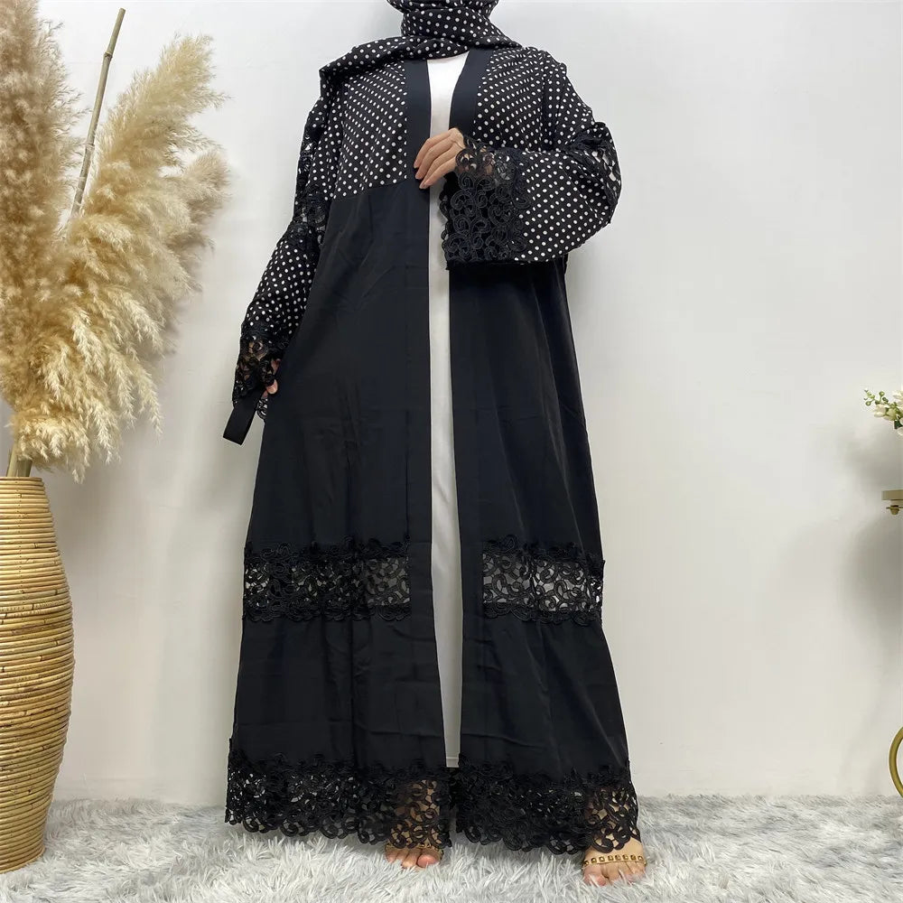 New Abaya Open Cardigan Gown Jalabiya